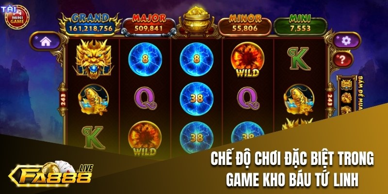Chế độ chơi đặc biệt trong game kho báu Tứ Linh
