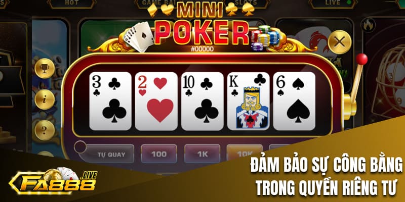 Tác dụng của quyền riêng tư trong hoạt động của FA88